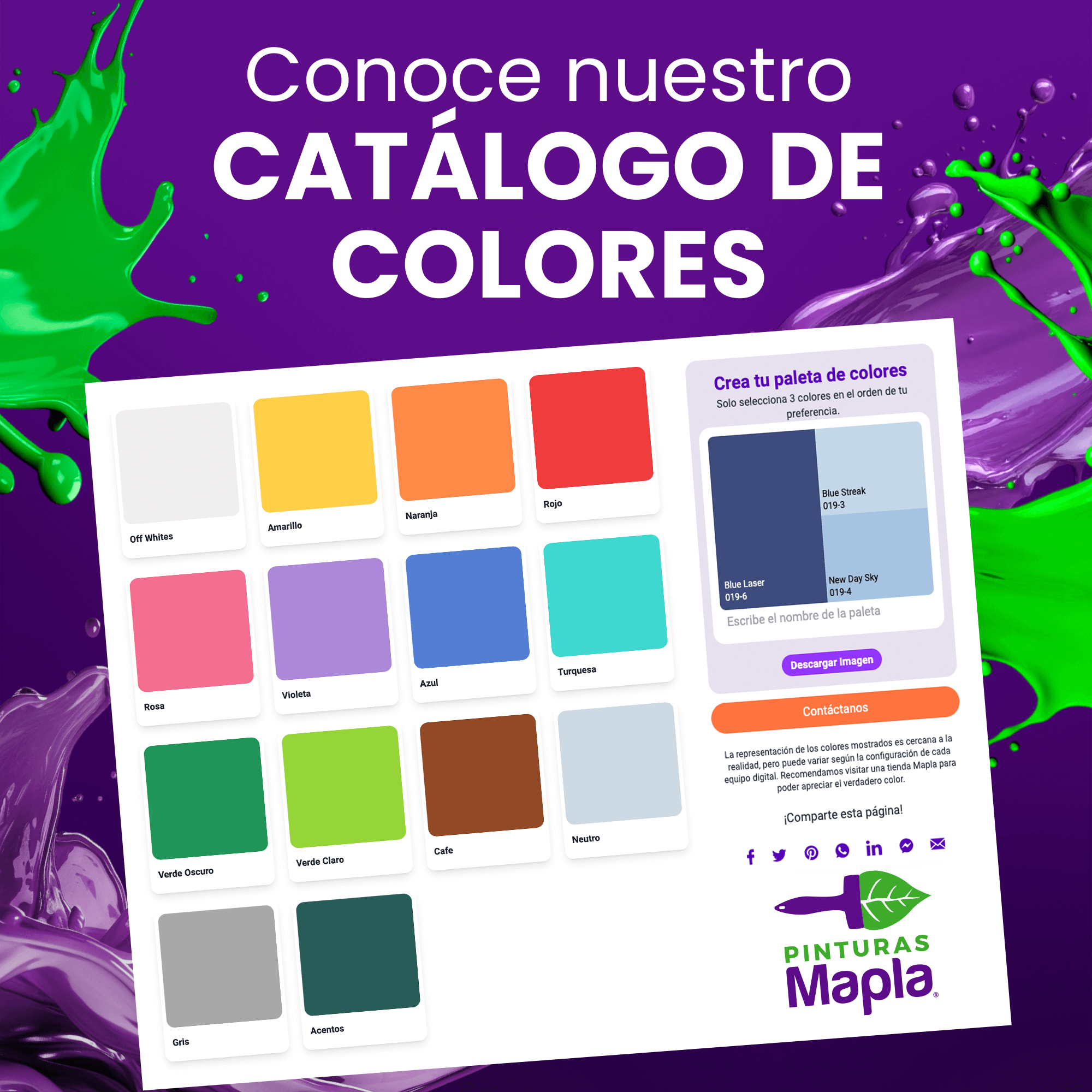 Catálogo de colores 2026