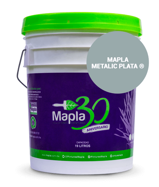 Pintura Color Plata Metalizada - Mapla